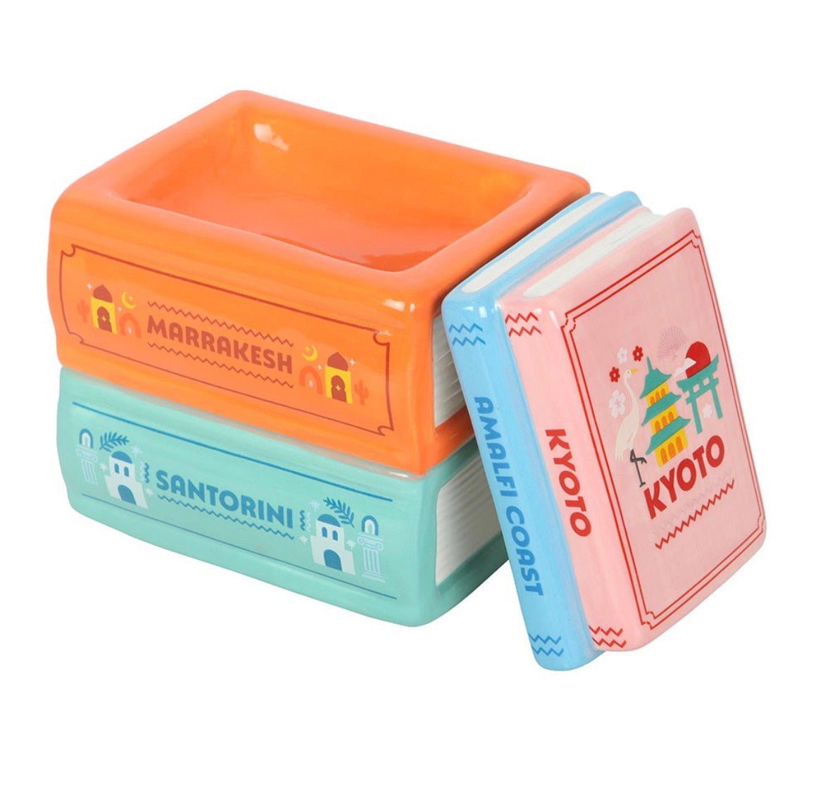 Travel Book Stack Wax Warmer